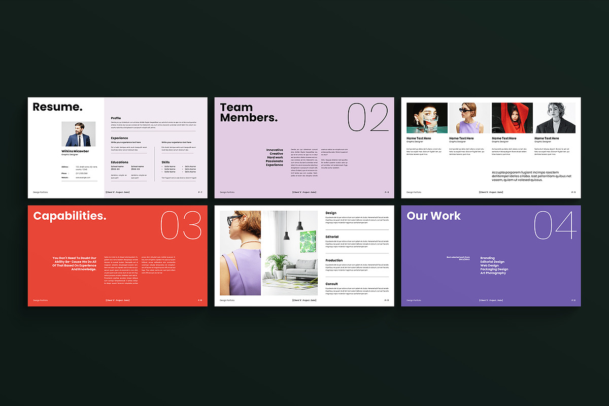 Design Portfolio Template, a Presentation Template by ArtisanaAura (Photo 6 of 10)