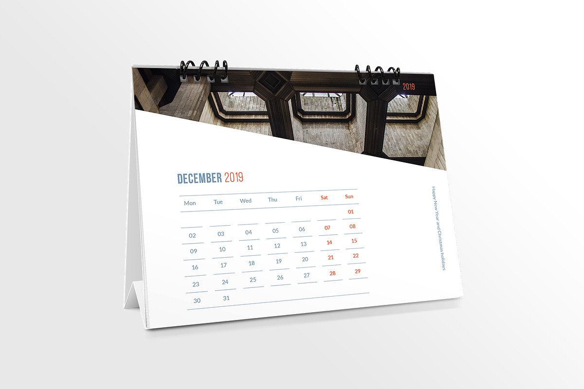 Desk Calendar for 2019, a Stationery Template by Vepix (Photo 8 of 10)