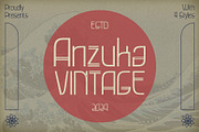 Anzuka Vintage, a Sans Serif Font by Craft Supply Co. (Thumbnail 1 of 8)