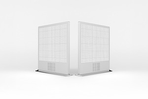 Square Digital Signage Mockup, an Advertising Mockup by Qaleb Studio