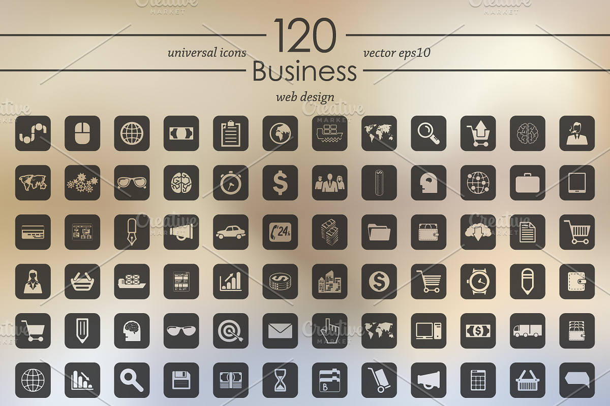 120 business icons, an Icon by Palau (Photo 1 of 5)