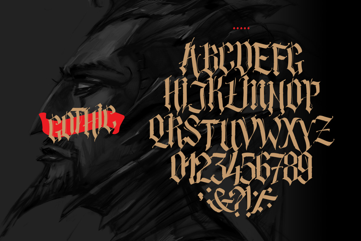 Gothic Font preview 7