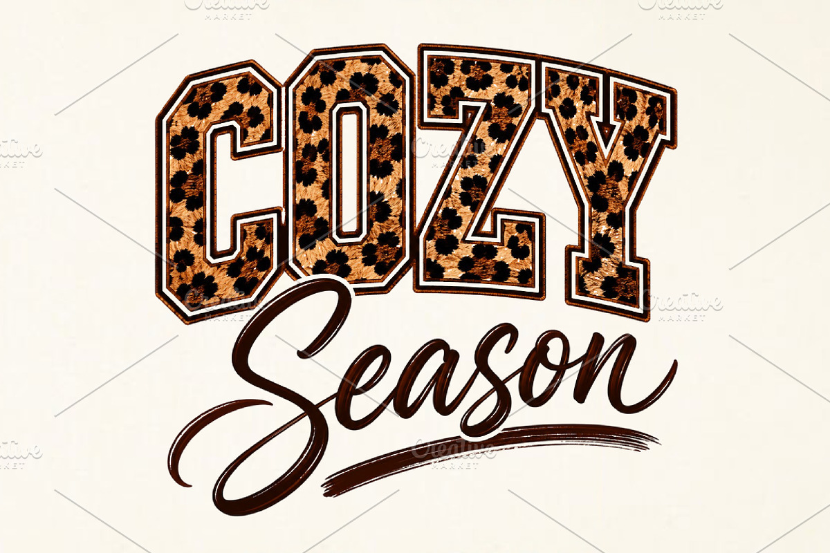 Cozy Season Sublimation PNG, a Seasonal Illustration by Canvas Craft (Photo 1 of 6)