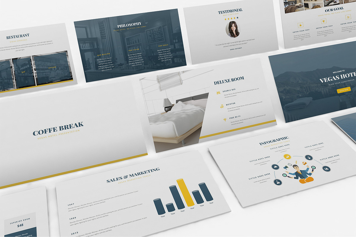 Hotel Vegas Keynote Template, a Presentation Template by Incools Stokie (Photo 5 of 10)