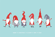 Christmas Gnomes, a Seasonal Illustration by lenlis (Thumbnail 7 of 9)