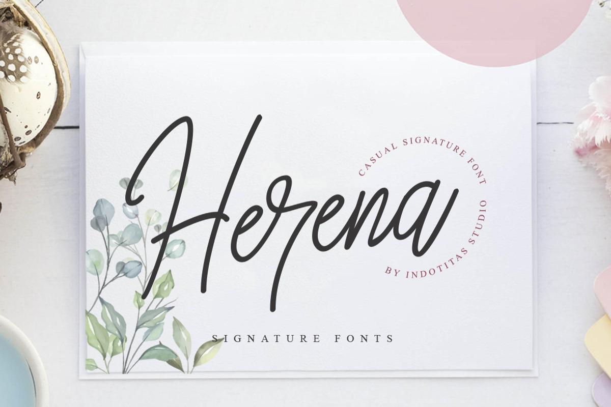 Herena Signature Font