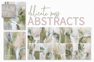 Delicate Moss Abstracts, a Decorative Illustration by rileyBgraphics