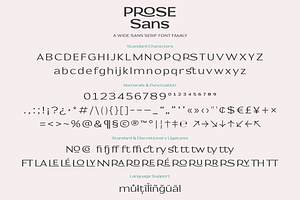 Prose Sans Sans Serif Font Family