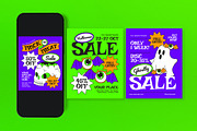 Halloween Sale Banner, a Social Media Template by graphicook (Thumbnail 2 of 4)
