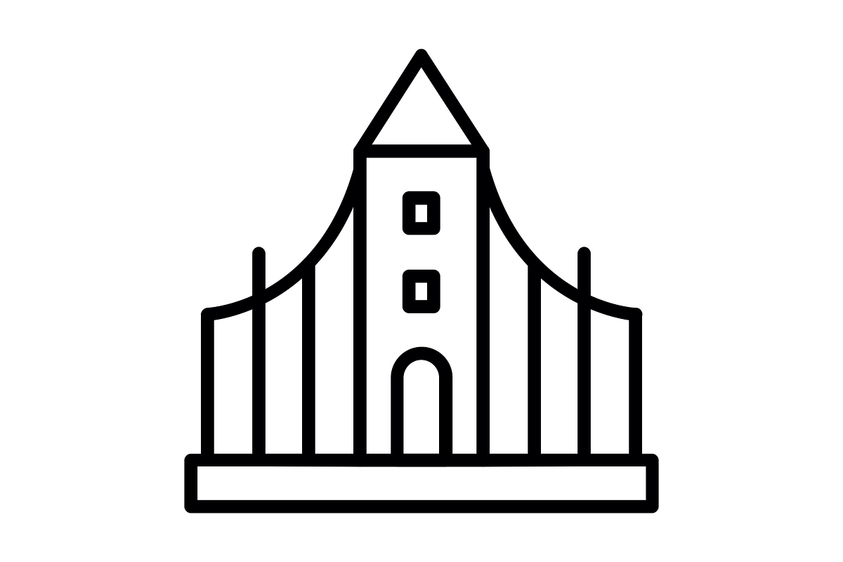Hallgrimskirkja Line Icon, an Icon by Pexelpy (Photo 2 of 2)