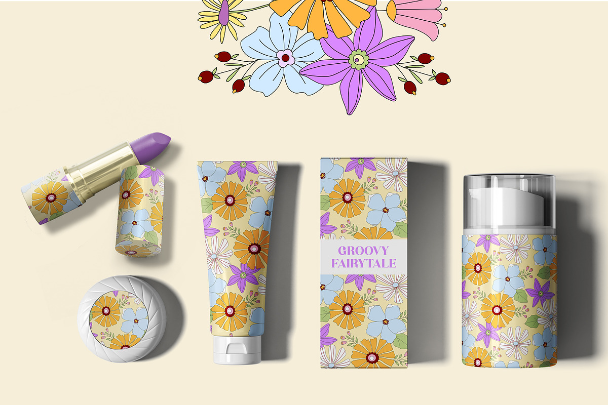 Retro flowers. Groovy summer clipart, an Object Graphic by Sofico (Photo 19 of 23)