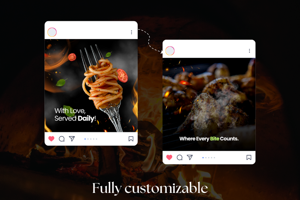 Burger & Fast Food Template | Canva, a Social Media Template by The Social Stuff (Photo 8 of 9)