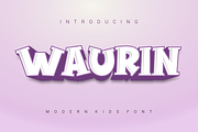 Waurin Font, a Serif Font by albert_kalingga (Thumbnail 1 of 3)