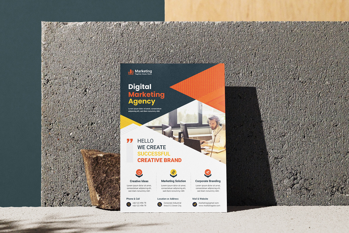 Corporate Business Flyer Template, a Flyer Template by workclan24 (Photo 3 of 3)