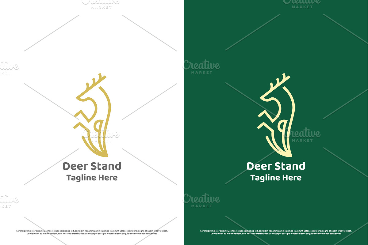 Deer Standing Logo Design Icon, a Branding & Logo Template by Morvana Crew