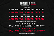 Recumba - Modern Display Font, a Sans Serif Font by Pixesia Studio (Thumbnail 9 of 9)