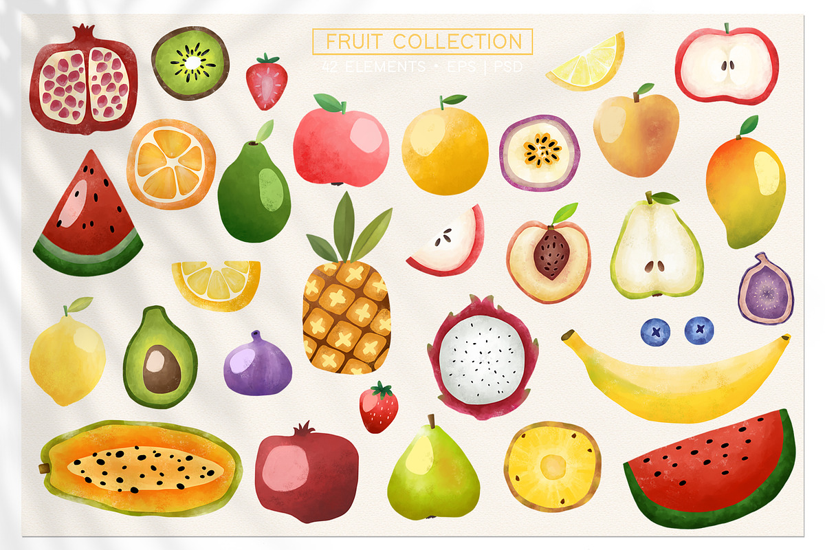 Fruit Garden - Elements and Patterns, a Decorative Illustration by Alisa Fimen Design (Photo 16 of 18)