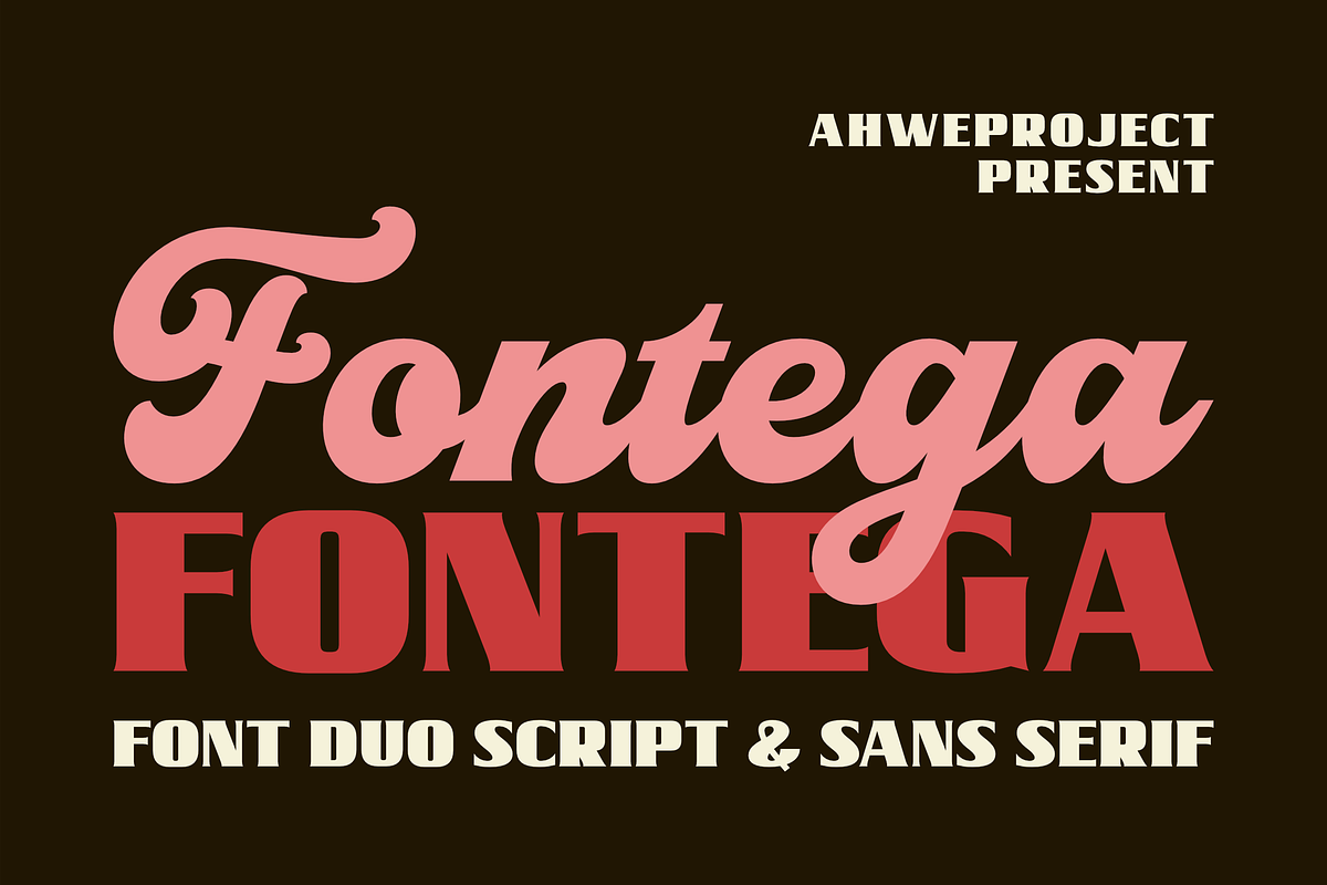Fontega, a Script Font by ahweproject (Photo 1 of 11)