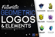 Futuristic & Geometric Logos Bundle, a Branding & Logo Template by AN Productions (Thumbnail 1 of 47)