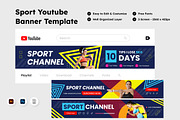 Sporty YouTube Banner for Athletes, a Social Media Template by twinstd (Thumbnail 1 of 2)