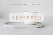 Spoonery Bold Handwritten Font, a Script Font by Sofia Skoog (Thumbnail 1 of 11)