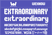 Extraordinary font, a Font by weknow (Thumbnail 1 of 8)