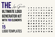 Minimal Logo Generator Kit, a Branding & Logo Template by Kay Designs (Thumbnail 1 of 5)