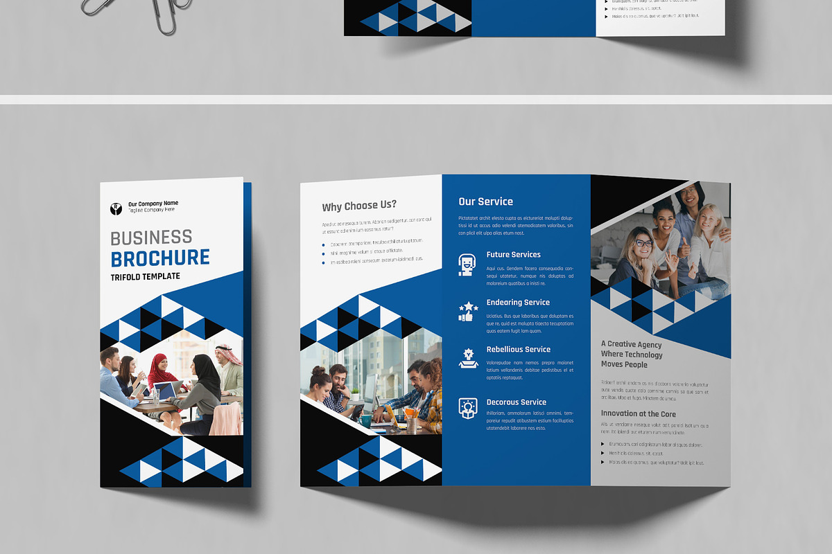 Creative Trifold Business Brochure, a Brochure Template by MightyDesign (Photo 3 of 6)