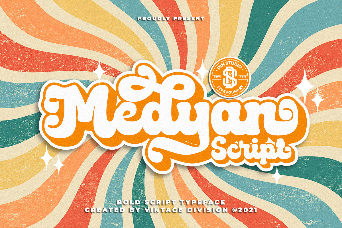 Medyan Script, a Script Font by Vintage Division (Photo 1 of 10)