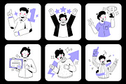 10 Success Illustration Pack, a Person Illustration by Bilicube Studio (Thumbnail 2 of 3)