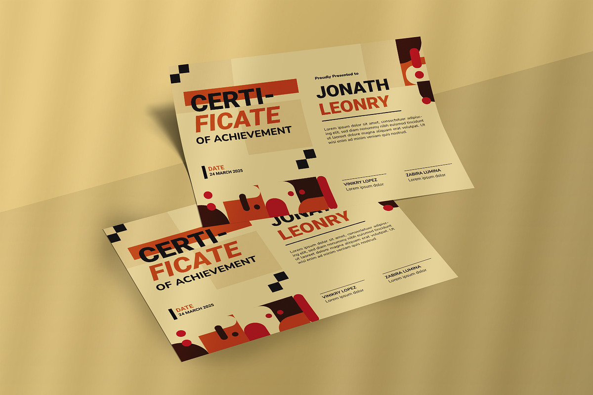Modern Classic - Certificate, a Print Template by VUNIRA (Photo 2 of 2)