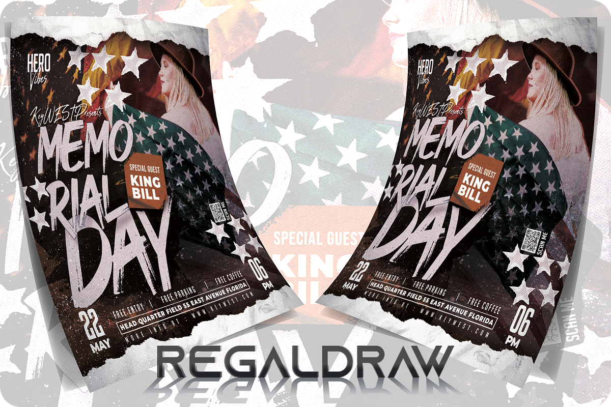 Memorial Day Flyer, a Flyer Template by regalDRAW (Photo 2 of 3)