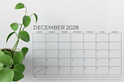 2028 11x17 Inch Calendar Template, a Stationery Template by Running With Foxes (Thumbnail 5 of 5)