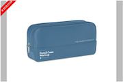 Travel Toiletry Pouch Mockup, a Pens & Pencil Mockup by Bruno's Shop (Thumbnail 1 of 3)