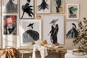 Abstract ink beauty print