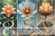 Ethereal and Surreal Flowers, a Decorative Illustration by Digital Art Creations (Thumbnail 2 of 7)