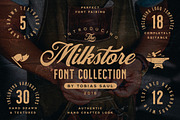 Milkstore Font Collection, a Font by Heritage Type Co.