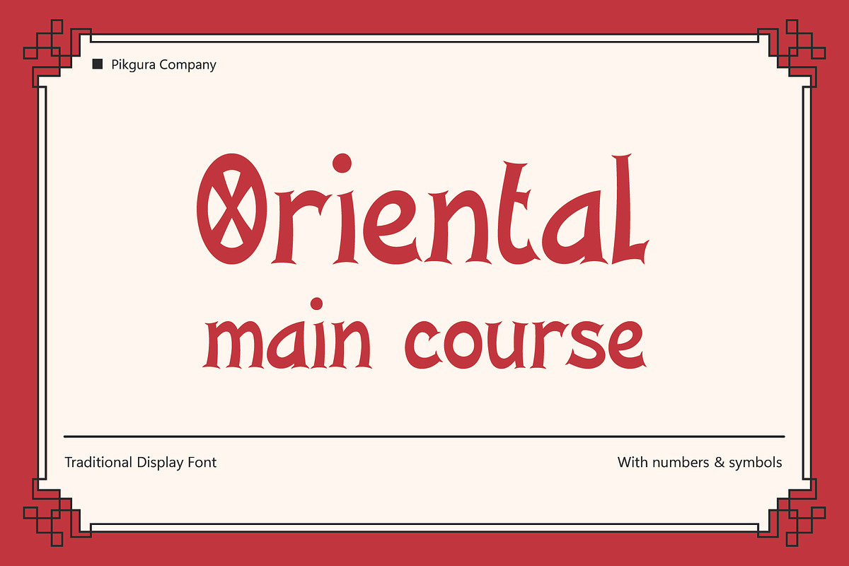Oriental Gold - Culture Font, a Handwritten Font by Pikgura (Photo 1 of 6)