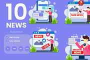 News Illustration Pack, an Illustration by baii09 (Thumbnail 1 of 4)