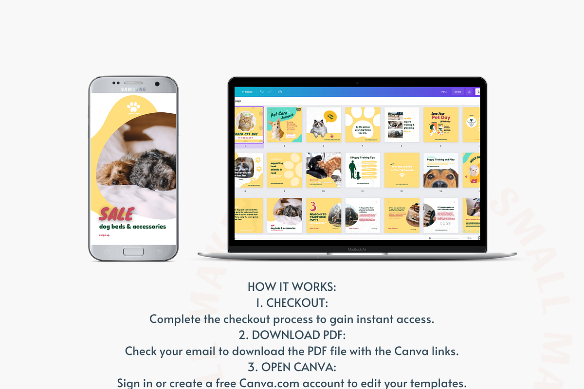 Social Media Canva Templates for Pets