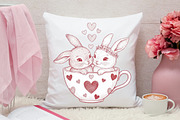 Whimsical Bunnies Valentine's Day, an Illustration by Canvas Craft (Thumbnail 6 of 7)