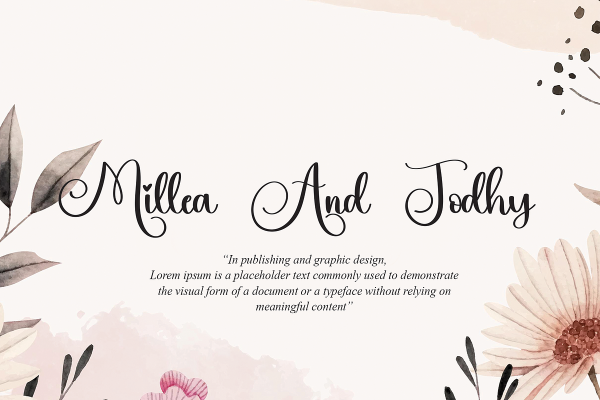 Jubilee | Script Font, a Script Font by Scratchones (Photo 4 of 8)