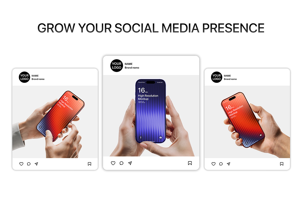 Holding iPhone 16 Pro Max Mockup, an iPhone Mockup by RamStudio2 (Photo 4 of 8)