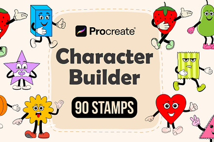 Character Builder Stamps - Procreate