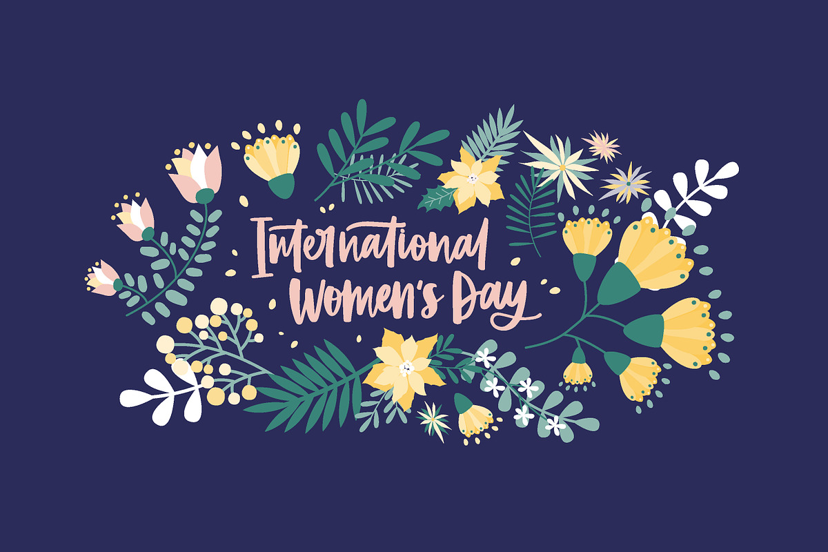 Women's Day floral cards, a Decorative Illustration by Good Studio (Photo 4 of 7)