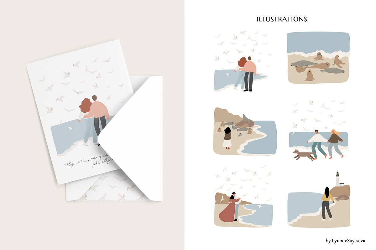 coastal landscape creator clipart, a Person Illustration by LyubovZaytseva (Photo 16 of 18)