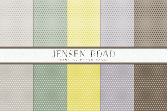 Spring Polka Dot Digital Papers preview 3
