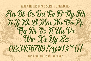 Walking Distance Crafted Font Duo