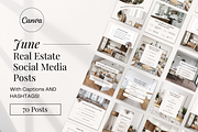 June Real Estate Posts with Captions, a Social Media Template by Marketing Templates Co. (Thumbnail 1 of 10)