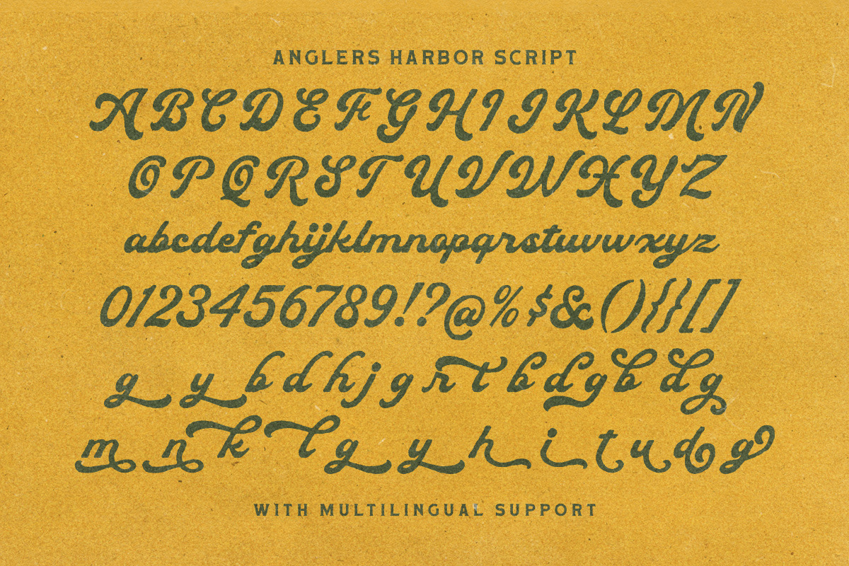 Anglers Harbor Vintage Font Duo, a Script Font by Letterhend Studio (Photo 9 of 14)